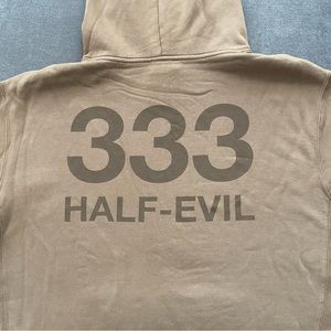 Half Evil 333 Mocha Tonal Hoodie